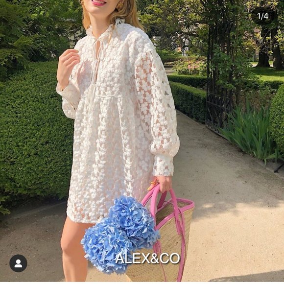 Zara texture mini dress WHITE - 4786/058 - Picture 9 of 13